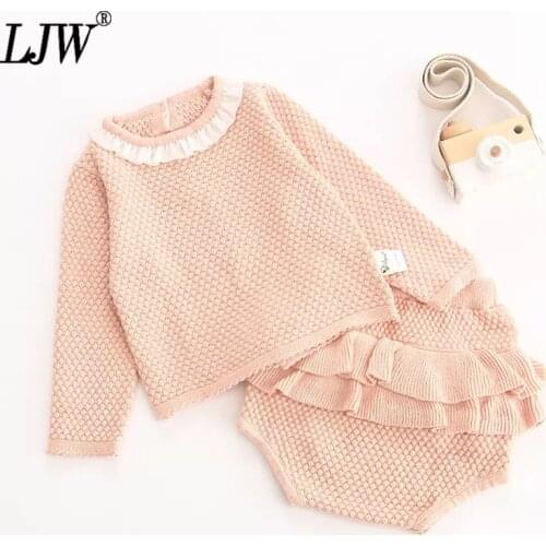 Infant spring and autumn baby girl long-sleeved buttoned top with open back + lotus leaf triangle skirt soft cotton suit
