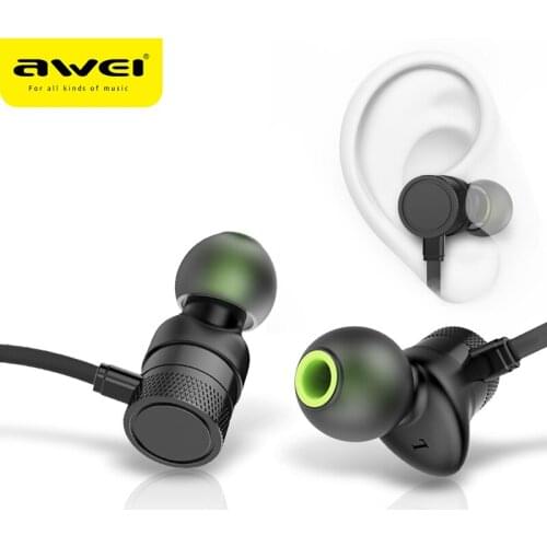 Awei WT20 TWS Dual Dynamic Driver Earbuds Bluetooth 5.1 Handsfree Deep Bass Touch Control Half In-Ear With Microphone For Phone