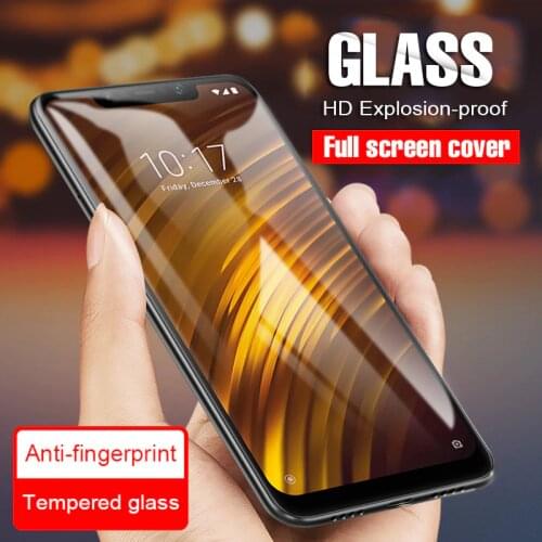 Pocofhone f1 Tempered glass For xiaomi pocophone poco pocofone f1 mi 8 10T Pro a2 lite poco m3 x3 Protective Glass Screen Film