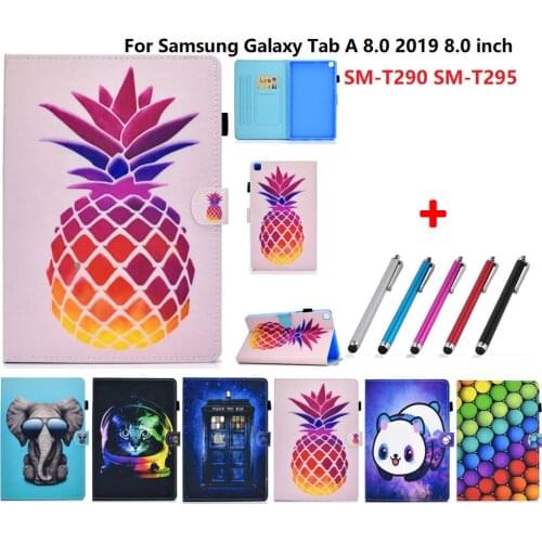 Printed Tablet T290 T295 Protective Stand Case For Samsung Galaxy Tab A 8 2019 Case For Galaxy Tab A 8.0 SM-T290 SM-T295 Fundas