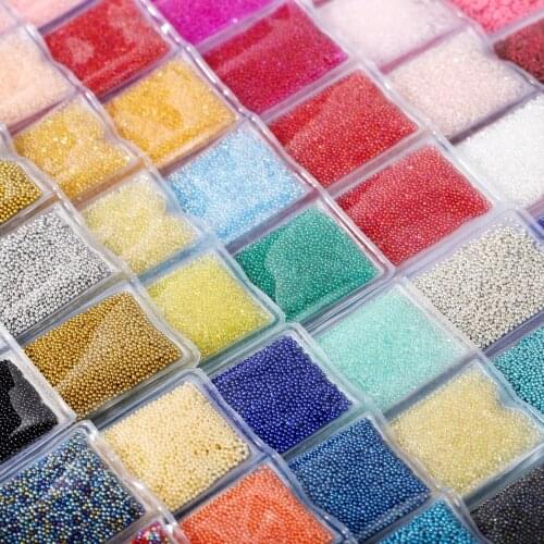1Bag Colorful Mini Bubble Ball Beads UV Resin Filling for DIY Epoxy Resin Silicone Mold Nail Art Decoration Fillers Supplies