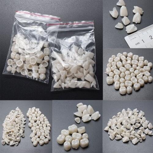 115pcs Resin Dental Mixed Temporary Crown Material For Anterior & Molar Teeth For Gum Protection Oral Teeth Whitening