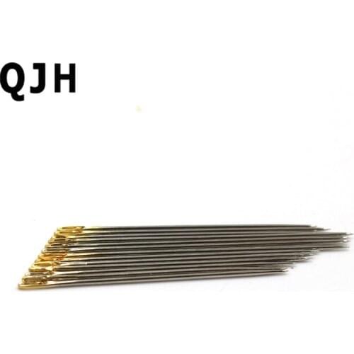 12 pcs DIY Household Sewing Self-threading Needles Handmade Elderly Blind Gold Needle 36mm 38mm 42mm Sewing Tools Needlework