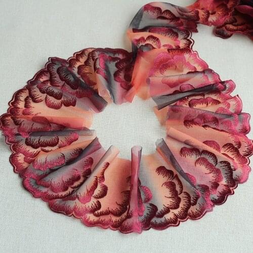 2Yards Embroidered Flower Lace Trim High Quality Lace Fabric DIY Craft&Sewing Dress Clothing Accessories