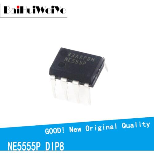 20PCS/LOTE DIP-8 NE555P NE555 NE555N Timers New Original IC amplifier chip Good Quality Chipset