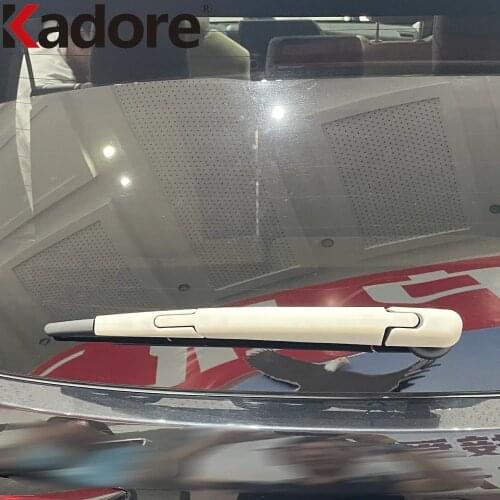 For Toyota Highlander Hybrid 2021 2022 Chrome Rear Wiper Cover Trim Tail Back Window Wipers Frame Car Styling Accessories 4pcs