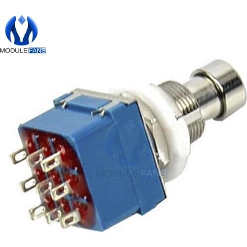 9pin 9P 9 PIN 3PDT Guitar Effects Pedal Box Stomp Foot Metal Switch True Bypass Control LED Lights