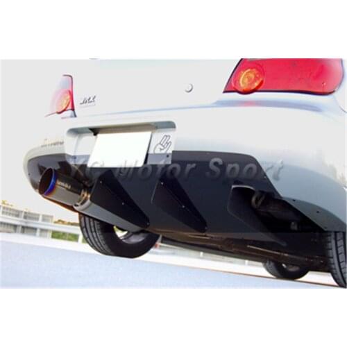 Car Accessories FRP Fiber Glass H Style Rear Diffuser Fit For 2004-2007 Subaru Impreza WRX 8-9 STI GDB Rear Diffuser Underboard