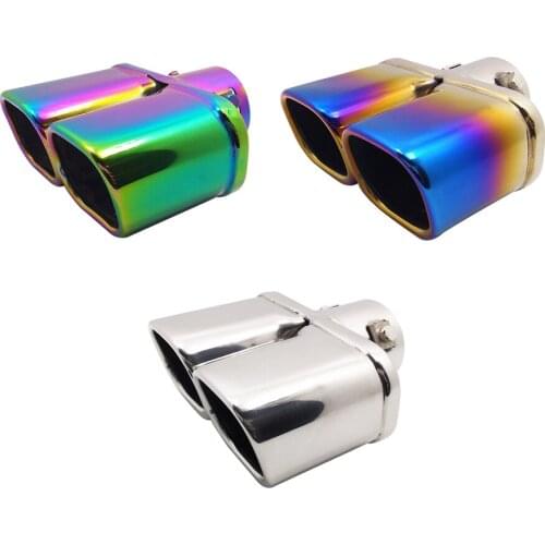 Double Entrance Car Exhaust Pipes For Toyota Vios Yaris Renault Captur Venucia R50 D50 Suzuki SX4 Great Wall C30 Nissan Livina