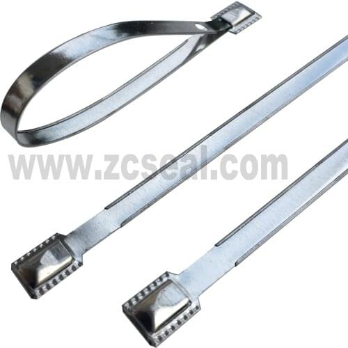 Chearw 100pcs iron sheet seals set container transport 215*8mm guard anti fake disposable zhengcheng seal tag flag