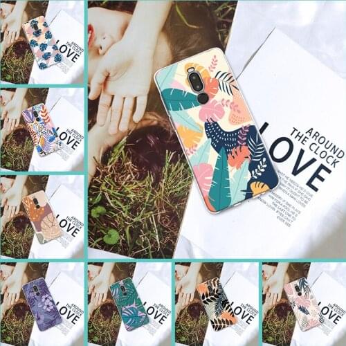 Phone Case For Meizu X8 M10 Note 8 9 Flower Leaf Fashion Soft For Meizu 16Xs 16s 17 Pro 16T Back Cover Silicone Transparent