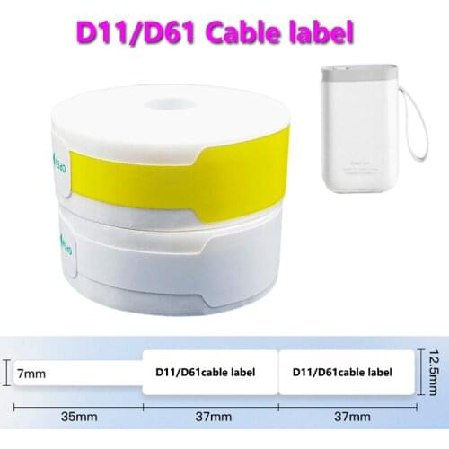 D11 D61 Self Adhesive Cable Stickers Paper Waterproof Identification Fiber Wire Tags Labels Organizers Network Marker Tool Anti
