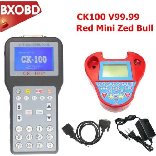 CK-100 V99.99 V46.02 With Mini Zed Bull OBD2 Diagnostic Tool Car Fault Reader CK 100 Code Scanner Tool CK100 Auto Key Programmer