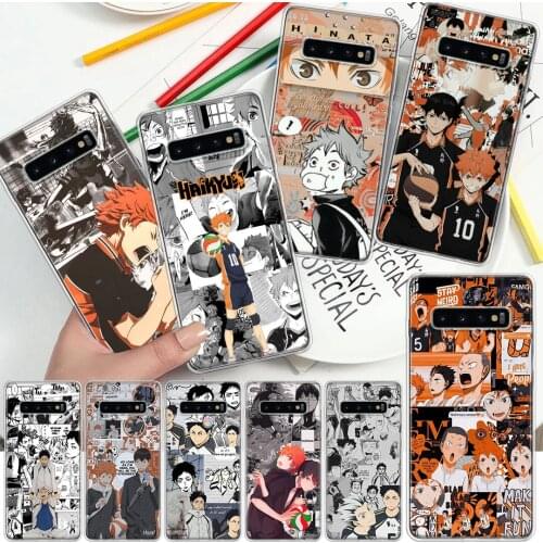 Haikyuu Hinata Attacks Soft Cover Phone Case For Samsung Galaxy S10 S21 S20 FE S9 S8 S7 Note 10 9 8 Plus Ultra Lite J4 J6 + Coqu