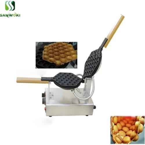 Hong Kong QQ puff egg waffle maker Japan imported 3 layers coating stainless steel super Bubble egg Eggettes machine Commercial