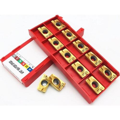 10PCS carbide insert APMT1604 PDER DP5320 CNC lathe parts tool milling cutter APMT 1604 metal turning insert CNC tool APMT