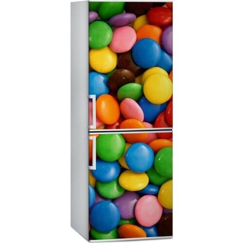 Kitchen stickers DIY candy style Waterproof SelfAdhesive freeze Refrigerator Sticker Door Cover Wallpaper 60x150cm 60x180cm
