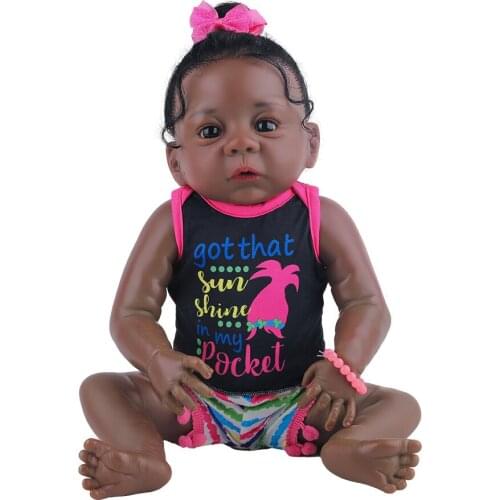 Fashion Baby Doll Toy soft Silicone Body Fantasy Boneca Reborn Realista Wholesale Kids Childrens Day Gifts Can Bath