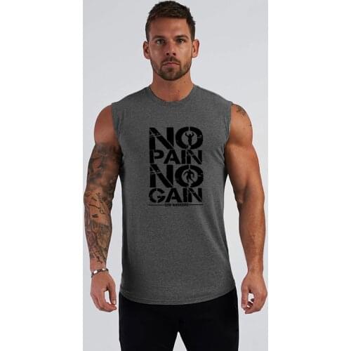 Summer Brand Sleeveless Shirt Men Scallop Hem Cotton Gym Stringer Vest Bodybuilding Clothing Fitness Fashion Sports Tank Tops