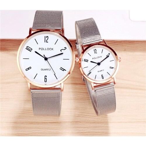 Fashion Lovers Watch Couples Watches Unisex Watch Mesh Strap Womens Quartz Wristwatch Men Watch designer watch with numbers