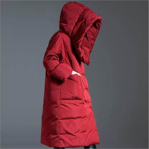 2020 New winter jackets Womens Parka Thin Women Long Coat Oversize coats High Quality outerwear Warm Down Jacket overcoats red