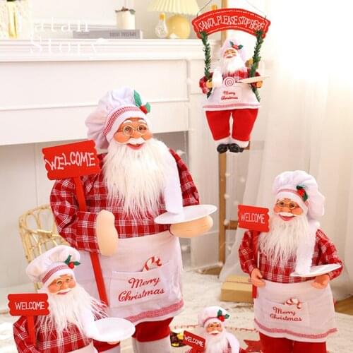 2022 New Home Decore Santa Claus Doll Ornaments Christmas Decorations Wall Ornaments Courtyard Outdoor Lawn Decorations Navidad