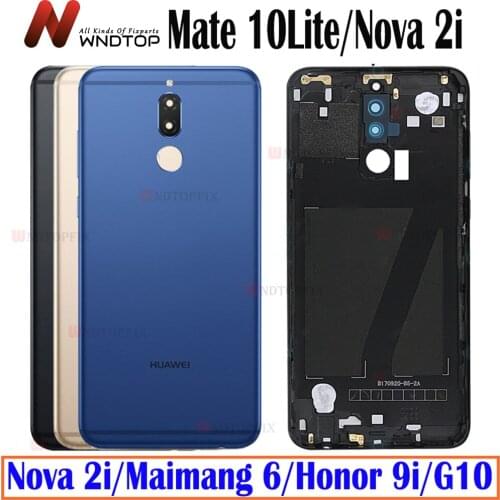 NEW For Huawei Mate 10 lite Battery Cover G10 Rear Door Housing Back Case Replaced 5.9" Phone For Huawei Nova 2i Battery Cover