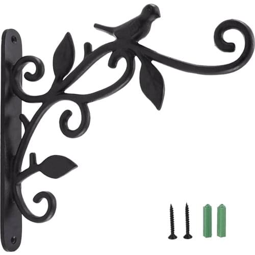 New Fashion Design 1Set Wall Type Iron Plant Hook Hanging Plant Bracket Plant Wall Hanger For Flower Pot Home Garden Decoration