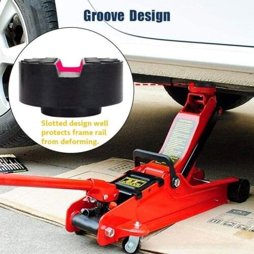 Car Lift Jack Stand Rubber Pads V-groove Car Jack Rubber Pad Anti-slip Rail Protector Support Block Heavy Duty for Car Lift