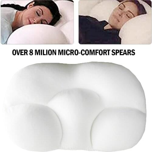3D Cloud Pillow Egg Pillow Case Neck Pillow White Creative Deep Sleep Pillow Breathable Soft Decompression Relax Air Pillow