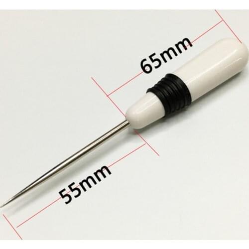 2Pcs Professional Plastic Handle Sewing Awl Needles Hole Punching Craft Tool Sewing Stitching Leather Craft Tool