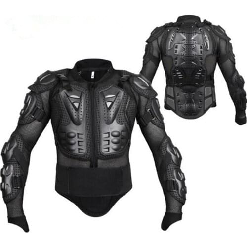 Off-road Motor Riding Skiing Shatter-resistant Body Armor Protective Jacket + Knee Pads Outdoor Sports Cycling Tops + Kneelet