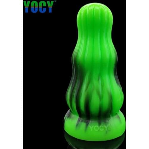 YOCY Suction Cup Anal Toys Thick 7.5cm Butt Plug Sex Toys Women Massager Silicon Toys Thrusting Dildo Add Color To Sexo Shop