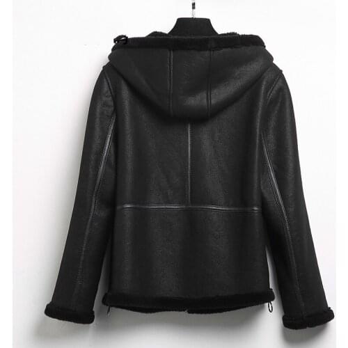 Sheepskin Real Leather Jacket Women Sheep Shearing Winter Coat Women Plus Size Real Fur Coat Women Clothes 2020 FG17018 YY1049