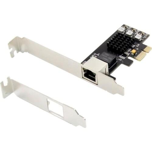 RJ45 1Port PCIE Chip Realtek RTL8125 Single port 10/100/1000M/2.5G Lan Network Adapter Card Desktop Sever Gigabit Ethernet 1000M