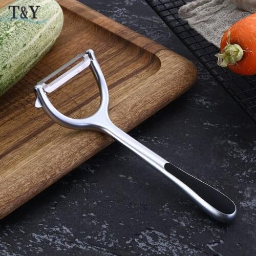 T&Y 1pc Potato Peelers for Kitchen,Good Quality Zinc Alloy Vegetable Zester with Anti-Slip Handle and Stainless Steel Blade