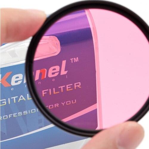 77mm Accessory Complete Full Color Special Filter for Digital Camera Lens Pink