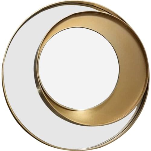 American Light Luxury Art Porch Wall Hanging Mirror Model Door Sofa Living Room Creative Background Wall Decorative Mirror