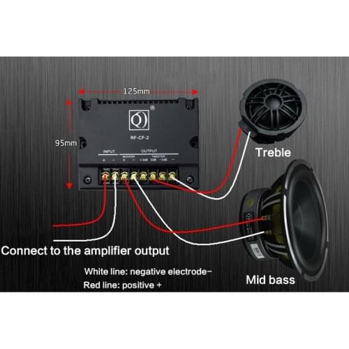 Car Crossover Two Frequency Divider DIY Car Crossover Fever HiFi High Power High Middle and Low Car Crossover 35Hz-22KHz