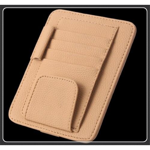 Car multifunctional sun visor storage bag card holder drivers license for Lexus IS350 GS430 RX400h RX330 IS250 ES330