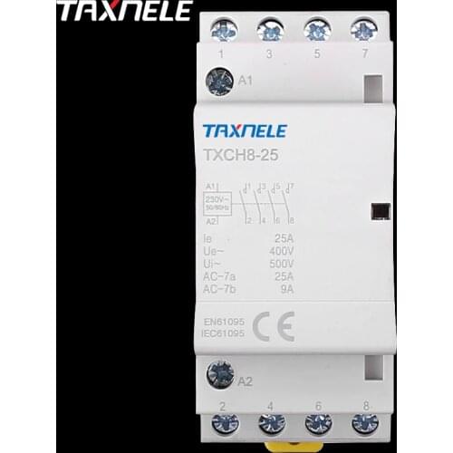 4P 16A 25A 2NC2NO 4NO 4NC 220V/230V 50/60HZ Din rail Household ac Modular contactor