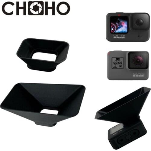 For GoPro Hero 9 Black 5 6 7 Accessories Lens Hood Anti-glare Protective Case Lente Sunshade For Go Pro Hero 5 6 7 9 Black
