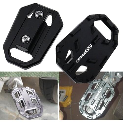 For BMW R1200GS R1200 GS R 1200 GS 2013-2019 CNC Aluminum Motorcycle Billet Wide Foot Pegs Pedals Rest Footpegs