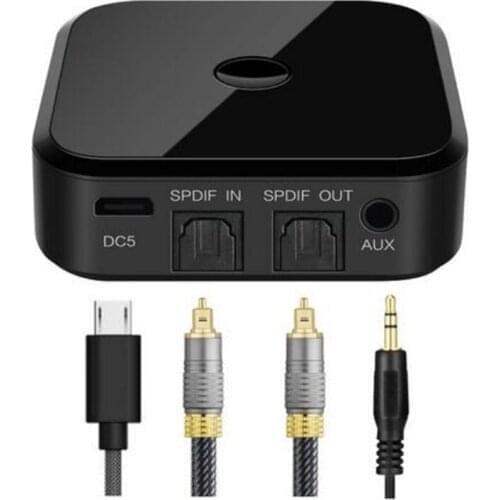 Dual Link Bluetooth 5.0 CSR8670 Aptx low latency 3.5mm SPDIF Home Audio TV Transmitter Receiver Wireless music Adapter