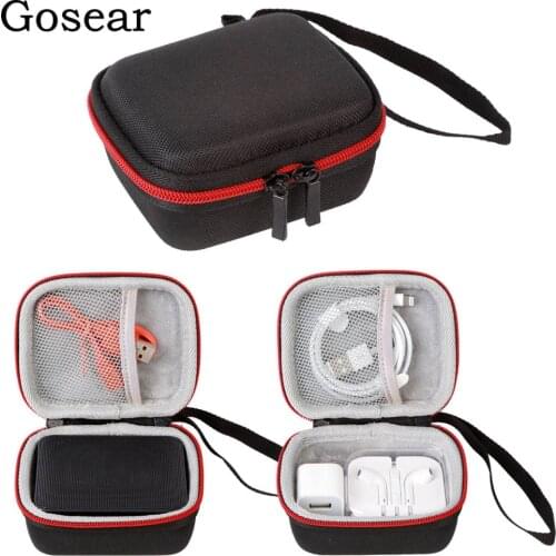 Gosear Pouch For JBL GO 2 Travel Portable Carrying EVA Hard Case Protective Storage Bag with Carabiner for J-BL GO 2 JBL GO2