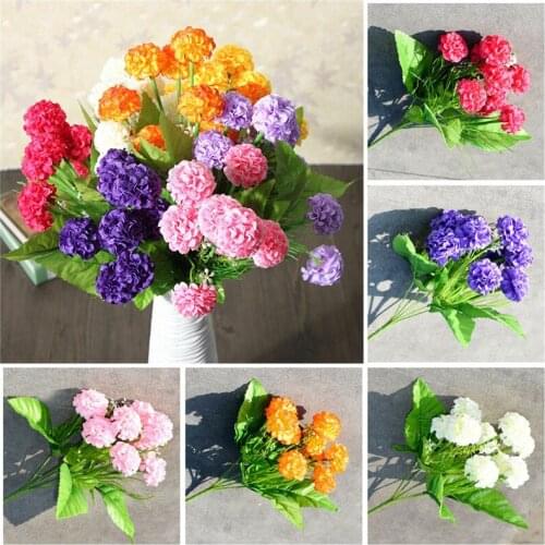 Beautiful Posy Flower Artificial Silk 1 Bunch Party Decor Hydrangea Bouquet Wedding Home