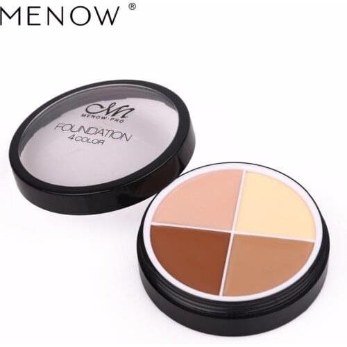 Menow 4 Colors Brand Cosmetics Makeup Face Concealer Cream Long Lasting Waterproof Camouflage Concealer Palette CosmeticsC14002
