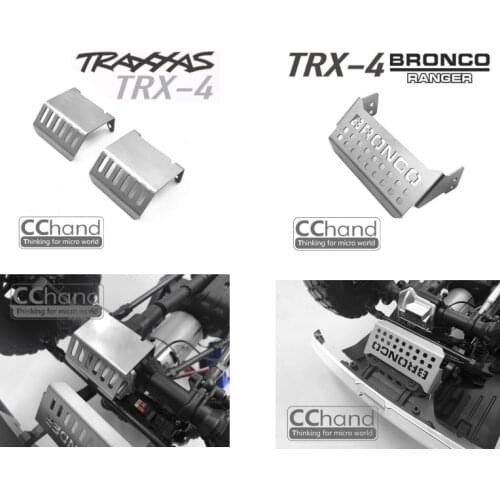 Metal front bumper guard+axle cover for 1/10 TRAXXAS TRX-4 FORD BRONCO Rc car parts