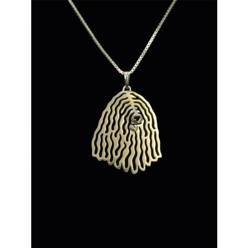 New Unique Romantic Gold Silver Color Bergamasco Shepherd Pendant Necklace Hunger Games Necklace Women Best Friend Choker