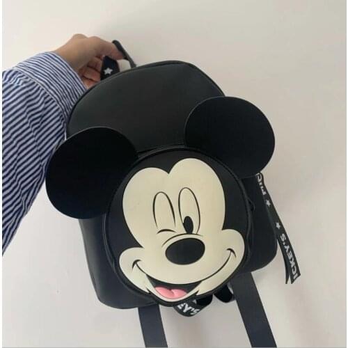 Disney New Cartoon Backpack Childrens Schoolbags Girls Boys Mickey Mouse Decoration Mini Backpack